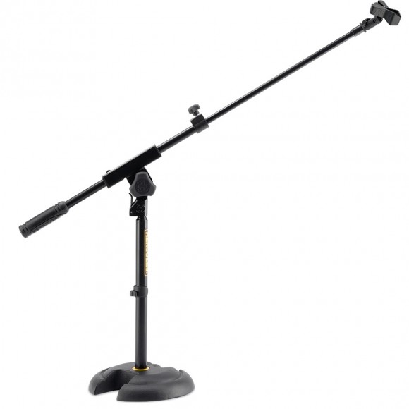 Hercules MS120B Low Profile "H" Base Microphone Boom Stand With Ez Mic Clip